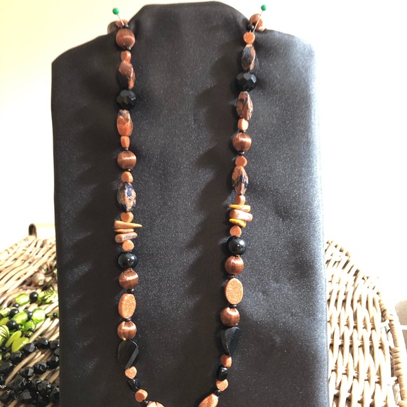 HANDMADE ONE OF A KIND 28.5” NECKLACE - Picture 2 of 8